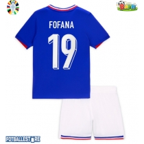 Frankrike Youssouf Fofana #19 Hjemmedraktsett Barn EM 2024 Kortermet (+ Korte bukser)